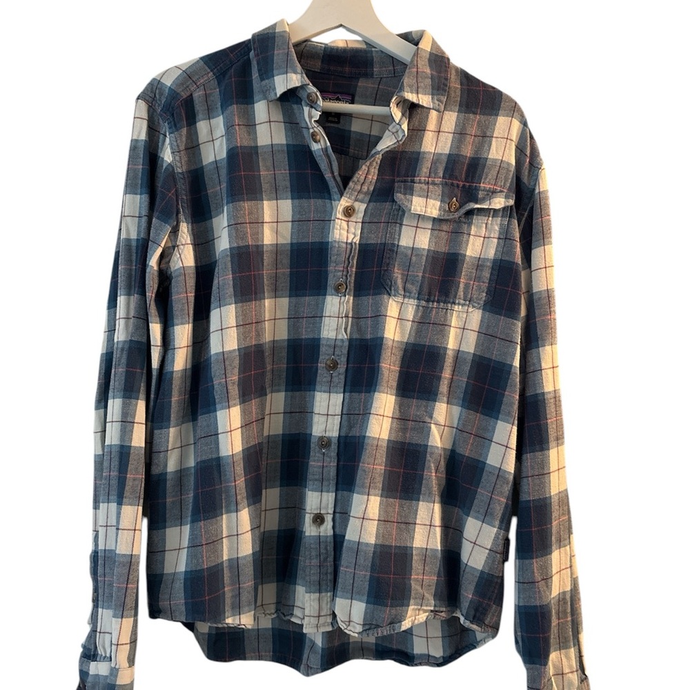 Men's Blue Plaid Shirt